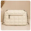 Style Beauty Hub Elegant Quilted Chain Shoulder Bag – White - Image 5