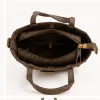 STYLE BEAUTY HUB Elegant Floral Pearl Tote Handbag with Shoulder Strap – Brown - Image 4