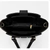Style Beauty Hub Elegant Black Stripe Handbag for Women - Image 1