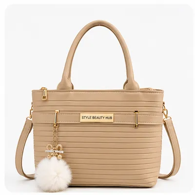 Stylish Beige Women's Handbag